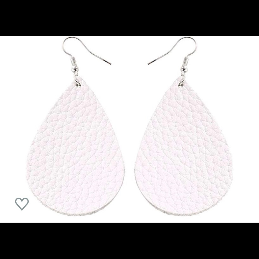 New Faux Leather Earrings